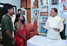 CM Vishnu Deo Sai Holds Jan Darshan at Bagiya Camp Office