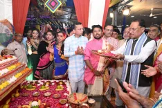 CM Vishnu Deo Sai hosts Navratri Ras Garba at Raipur residence