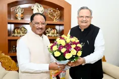 CM Vishnu Deo Sai Meets Assembly Speaker Dr. Raman Singh