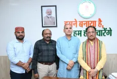CM Vishnu Deo Sai Meets Former Bilaspur MP Lakhan Lal Sahu