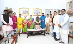 CM Vishnu Deo Sai Meets Sanatan Sanstha Spiritual Leaders