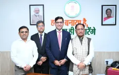 CM Vishnu Deo Sai meets Saroj Hospital vice chairman in Raipur