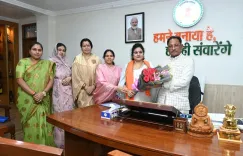 CM Vishnu Deo Sai Receives Women's Commission Chief at Residence