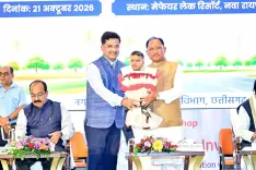 CM Vishnu Deo Sai Signs MoUs With CEPT, HUDCO for Chhattisgarh Urban Push