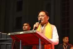 CM Vishnu Dev Sai joins Garba Mahotsav at Raipur's Lalit Mahal