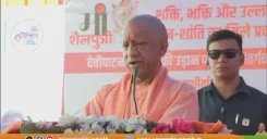 CM Yogi distributes study tables in Balrampur under Shiksha Ki Udaan