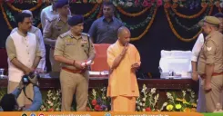 CM Yogi Flags Off Interceptor Vehicles in Lucknow