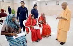 CM Yogi Holds Janata Darshan, Hears Citizen Grievances in Lucknow