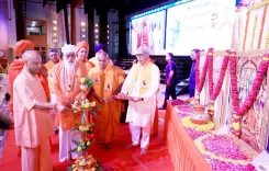 CM Yogi honours Ashok Singhal at centenary launch in Lucknow