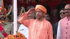 CM Yogi Honours Martyrs' Kin at UP's 80th Independence Day