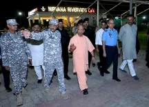 CM Yogi Inspects Namo Ghat Ahead of PM Modi's Varanasi Visit