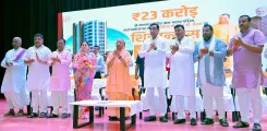 CM Yogi Launches PRD Cashless Health Scheme, Lays Foundation for ₹23 Cr Barracks
