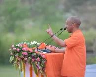 CM Yogi leads mass yoga session in Jhansi on Int'l Yoga Day