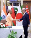CM Yogi Meets Vietnam Ambassador at UP Trade Show 2026