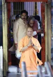 CM Yogi Offers Prayers at Kashi Vishwanath, Kal Bhairav Temples