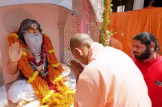 CM Yogi pays tribute to saint who lived for Ram Janmabhoomi