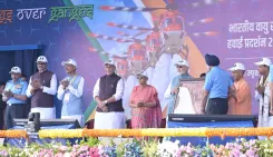 CM Yogi, PM Modi Watch IAF's 94th Anniversary Aerial Show Over Ganges