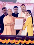 CM Yogi Shares Images on X in Official Communication