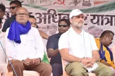 कांग्रेस के मंच से अमर्यादित टिप्पणी, सीएम योगी, फडणवीस से लेकर चिराग तक का जोरदार पलटवार