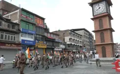 CRPF, students march together at Lal Chowk Tiranga Rally ahead of Independence Day