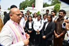 Delhi Assembly Speaker Vijender Gupta engages DU law students on Parliamentary democracy