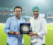 हरभजन सिंह दिल्ली प्रीमियर लीग 2026 में पहुँचे, डीडीसीए अध्यक्ष रोहन जेटली ने किया सम्मान