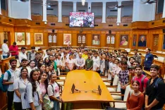 Delhi Speaker Vijender Gupta engages DU students in democracy drive at Vidhan Sabha