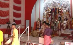 Maha Saptami 2026: Devotees throng CR Park Kali Bari Temple in South Delhi