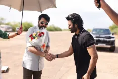 Mammootty's Padma Bhushan celebrated on 'OM' sets with Dhanush