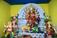 Dharmendra Pradhan joins Durga Puja at Angul's Jarapada