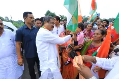 Dharmendra Pradhan joins Tiranga Yatra on Independence Day