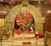 Dharmendra Pradhan visits Durga Puja pandals in Sambalpur