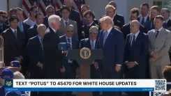 Dodgers Present Trump With Championship Ring at White House