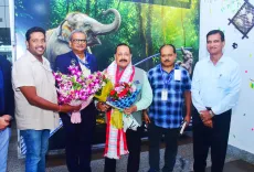 Dr. Jitendra Singh Arrives in Bhubaneswar for One-Day Odisha Visit