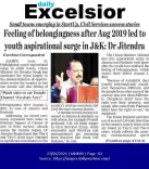Dr. Jitendra Singh: Aug 2019 sparked J&K youth aspirations