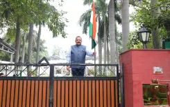 Dr. Jitendra Singh hoists Tiranga at Delhi home for Har Ghar Tiranga