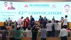 Dr. Jitendra Singh presents gold medals at Chennai's Sri Ramachandra Institute