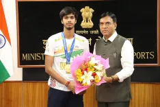 क्या डॉ. मनसुख मंडाविया ने स्पीड स्केटिंग विश्व चैंपियनशिप 2025 के पदक विजेताओं को सम्मानित किया?