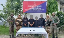 Eight militants including 2 top leaders arrested in Manipur, arms cache seized