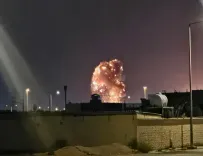 Explosions rock Iran's Qeshm Island near Strait of Hormuz amid naval standoff