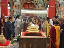 How is India's Role as a Global Custodian of Buddhist Heritage Reinforced by the Recent Relics Exhibition in Russia?