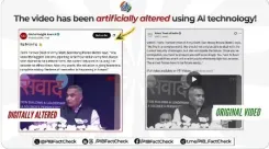 फैक्ट चेक: पाकिस्तानी अकाउंट ने एआई की मदद से भारतीय सेना के पूर्व आर्मी चीफ के बयान को बदला