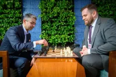 FIDE World Cup: Olympic gold medallist Abhinav Bindra takes a shot at chess, makes ceremonial first move in the final
