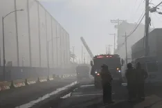 Los Angeles warehouse fire: Boyle Heights blaze enters Day 5 as smoke advisory holds