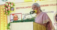 FM Sitharaman addresses SRC Tiruchirappalli Platinum Jubilee