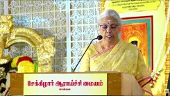 FM Sitharaman hails Saiva Thirumurais as Tamil's great equaliser