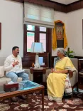 FM Sitharaman meets MP Kartick Chandra Paul at Parliament House