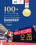 Gadkari hails Sandeep's 400m T44 World Record gold