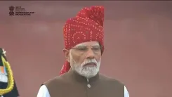 Gadkari Hails Vande Mataram at Red Fort on 80th Independence Day