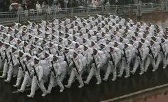 क्या गणतंत्र दिवस समारोह की फुल ड्रेस रिहर्सल में जवानों का जोश बरसात में भी दिखाई दिया?